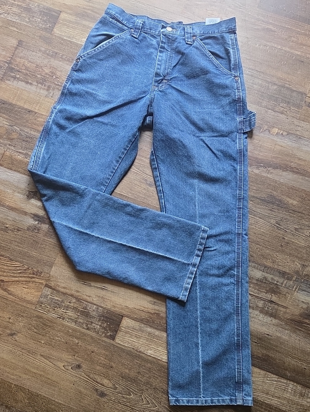 Vintage Men's Wrangler Carpenter Jeans - 29" X 32" Blue ☆ Nice
